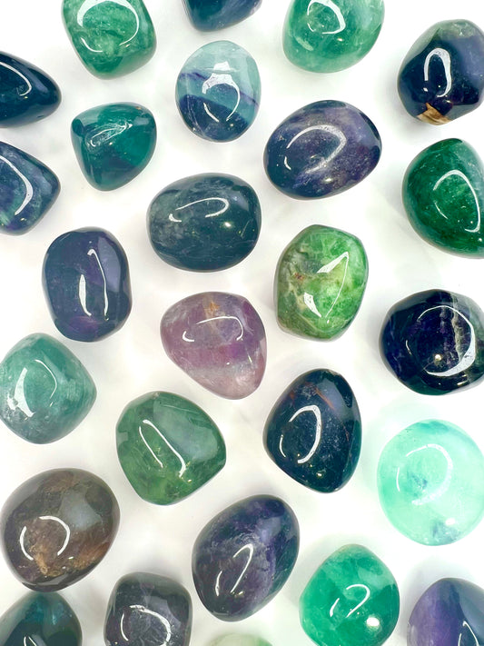 Fluorite // Tumbled - SolRising The Rock Shop