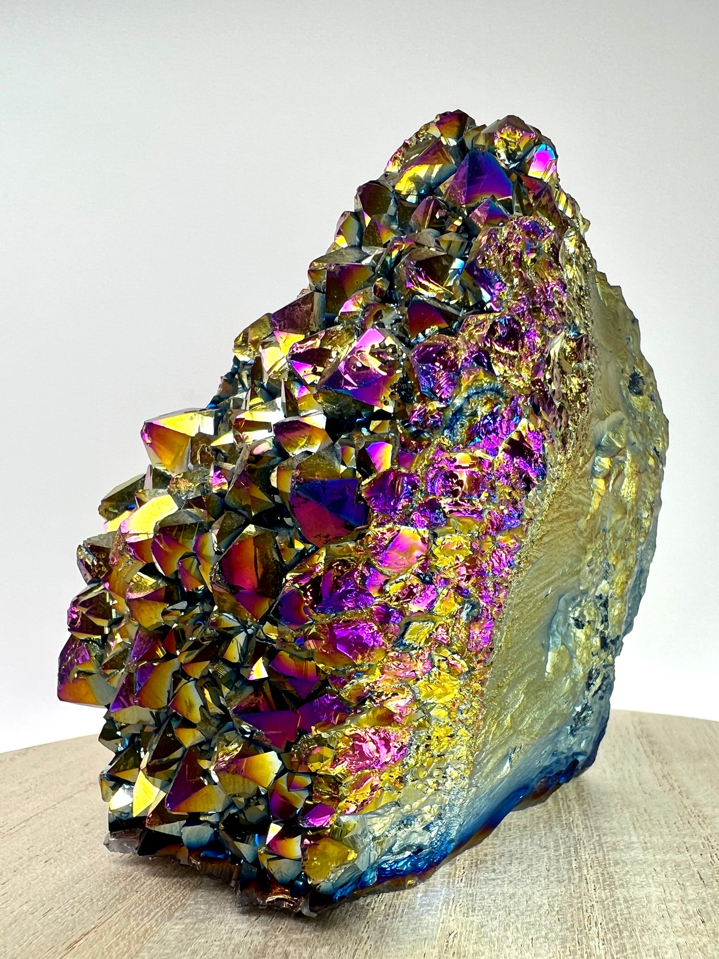 Titanium // Aura Quartz // Cluster - SolRising The Rock Shop