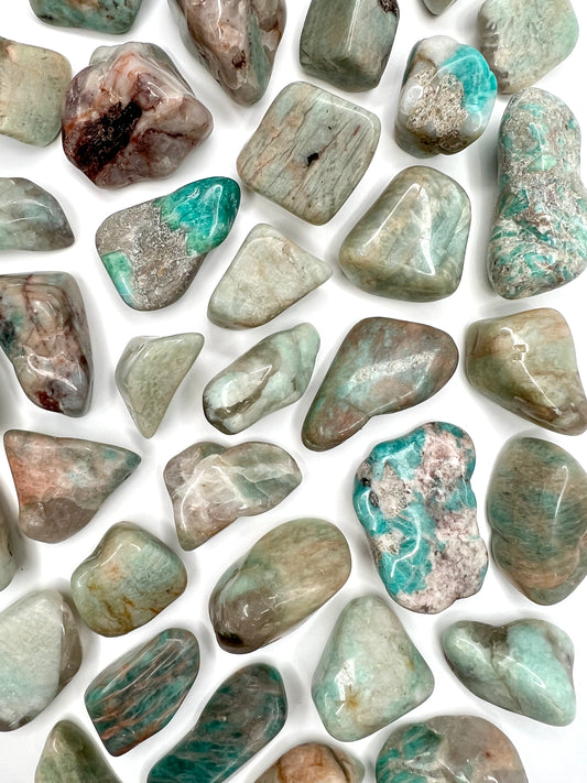 Amazonite // Tumbled - SolRising The Rock Shop