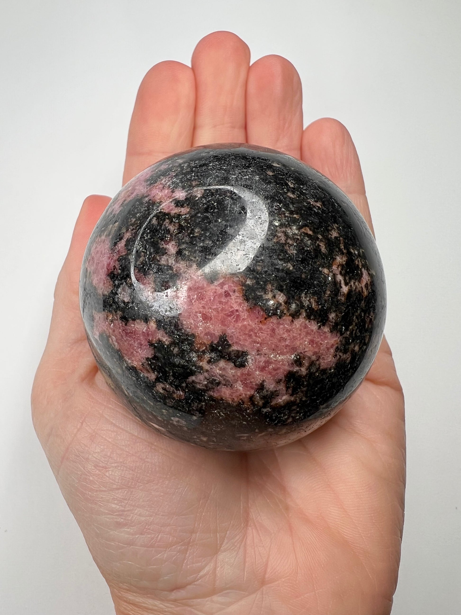 Rhodonite // Sphere - SolRising The Rock Shop