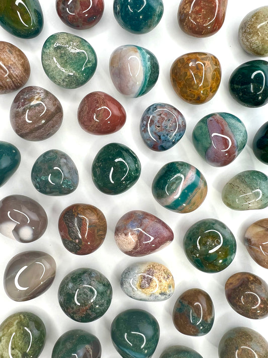 Jasper // Ocean // Tumbled - SolRising The Rock Shop