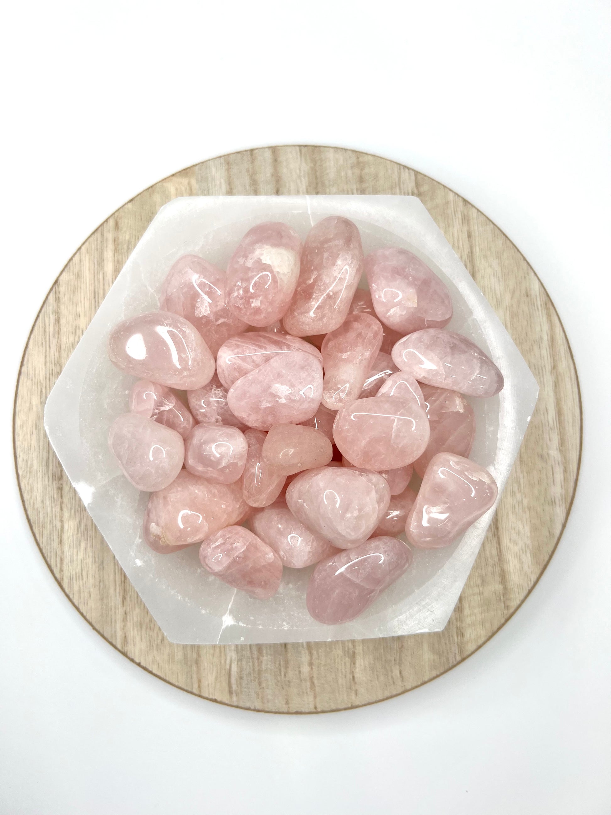 Rose Quartz // Tumbled - SolRising The Rock Shop