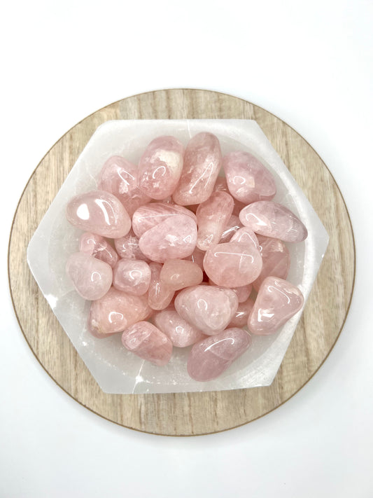 Rose Quartz // Tumbled - SolRising The Rock Shop