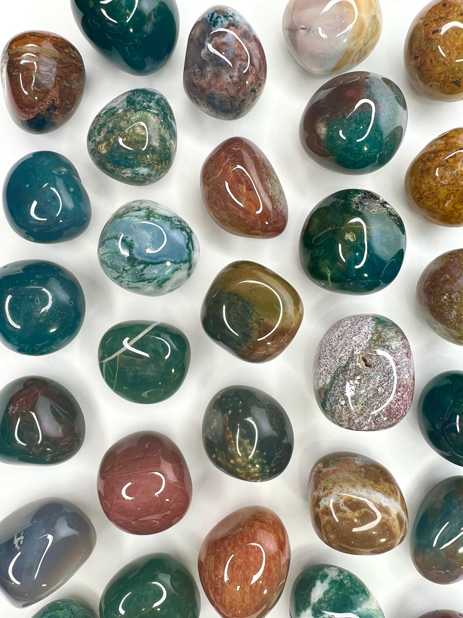 Jasper // Ocean // Tumbled - SolRising The Rock Shop