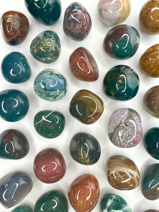 Jasper // Ocean // Tumbled - SolRising The Rock Shop