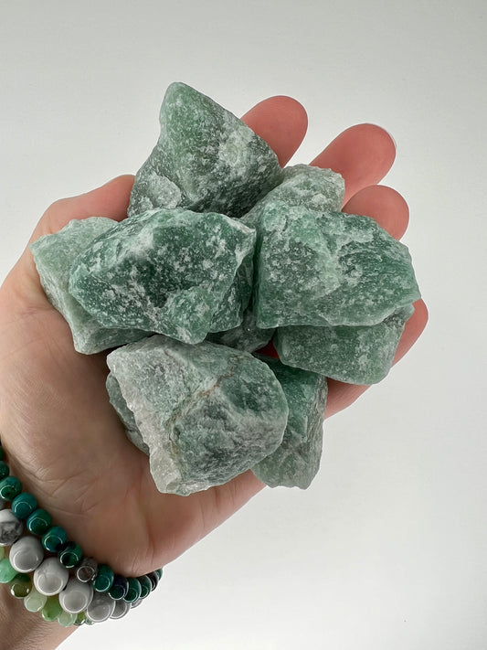 Aventurine // Green // Rough - SolRising The Rock Shop