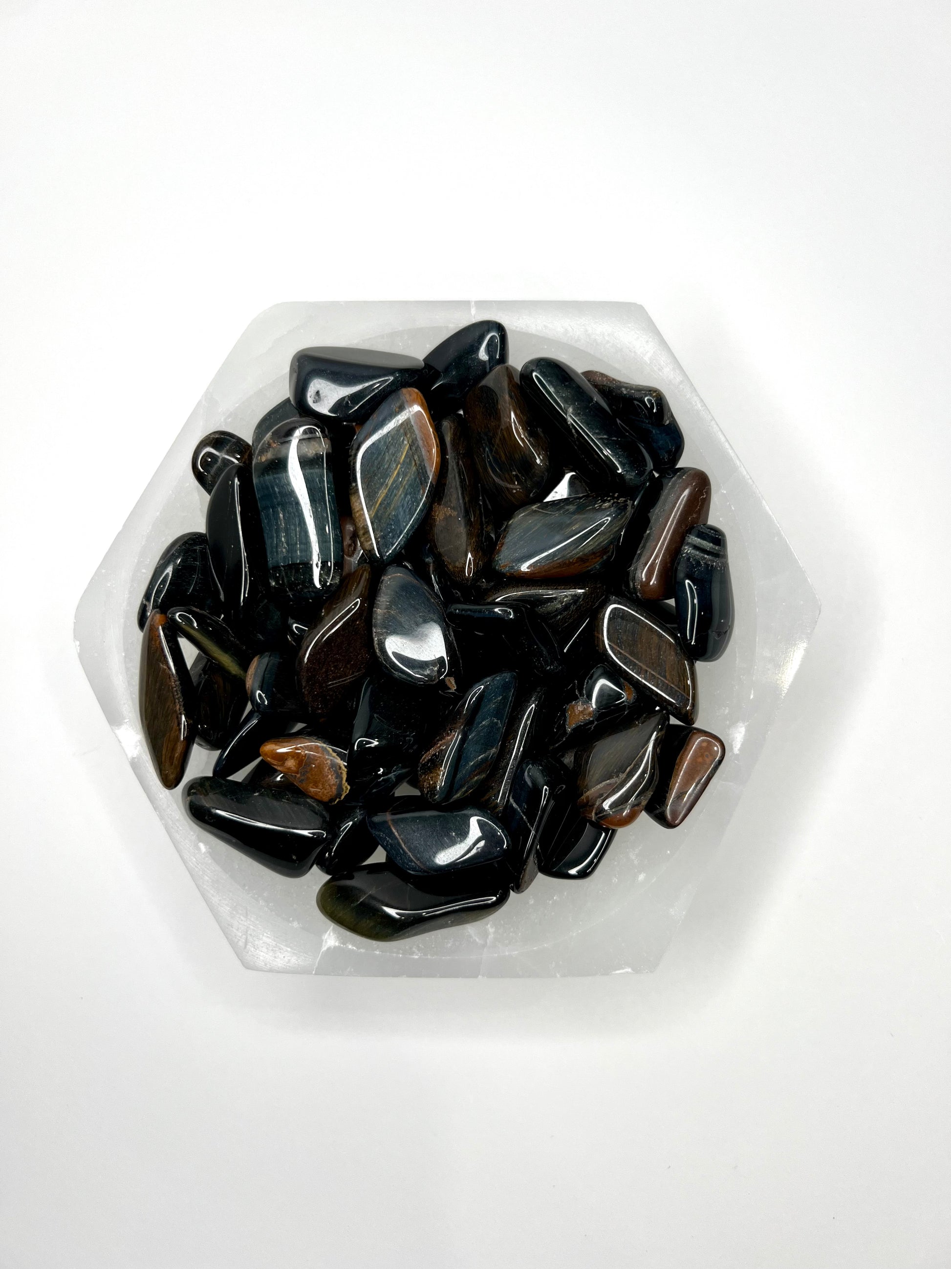 Tiger Eye // Blue // Tumbled - SolRising The Rock Shop