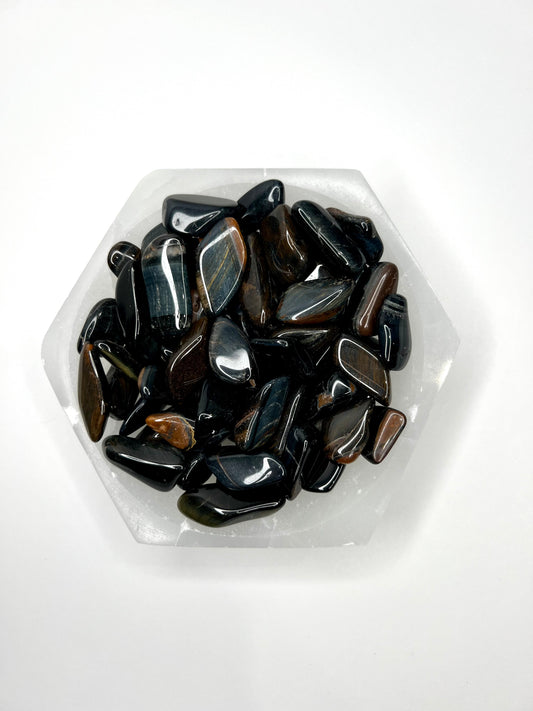 Tiger Eye // Blue // Tumbled - SolRising The Rock Shop