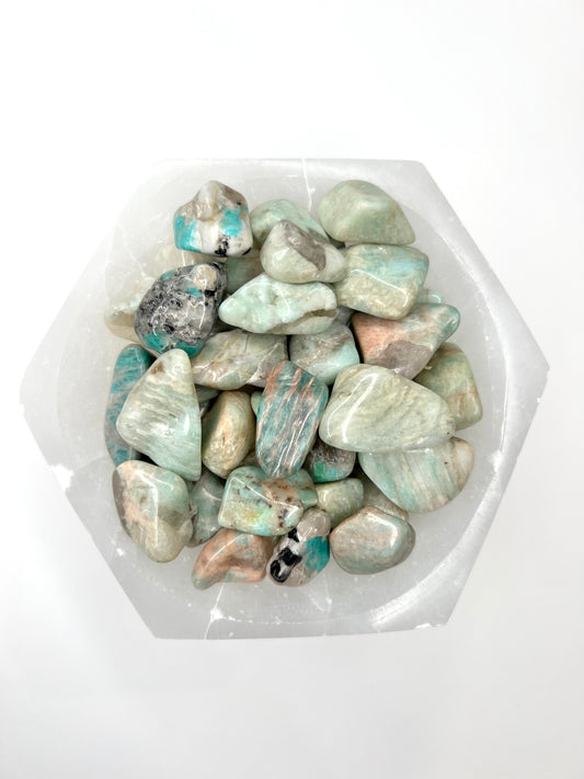 Amazonite // Tumbled - SolRising The Rock Shop