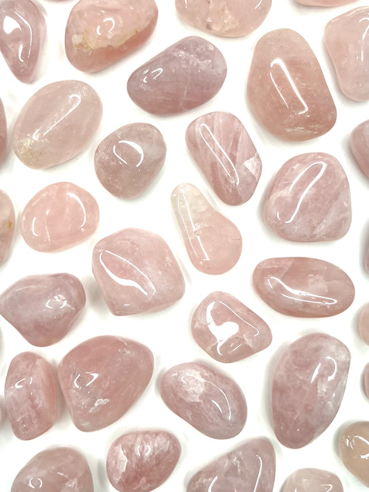 Rose Quartz // Tumbled - SolRising The Rock Shop