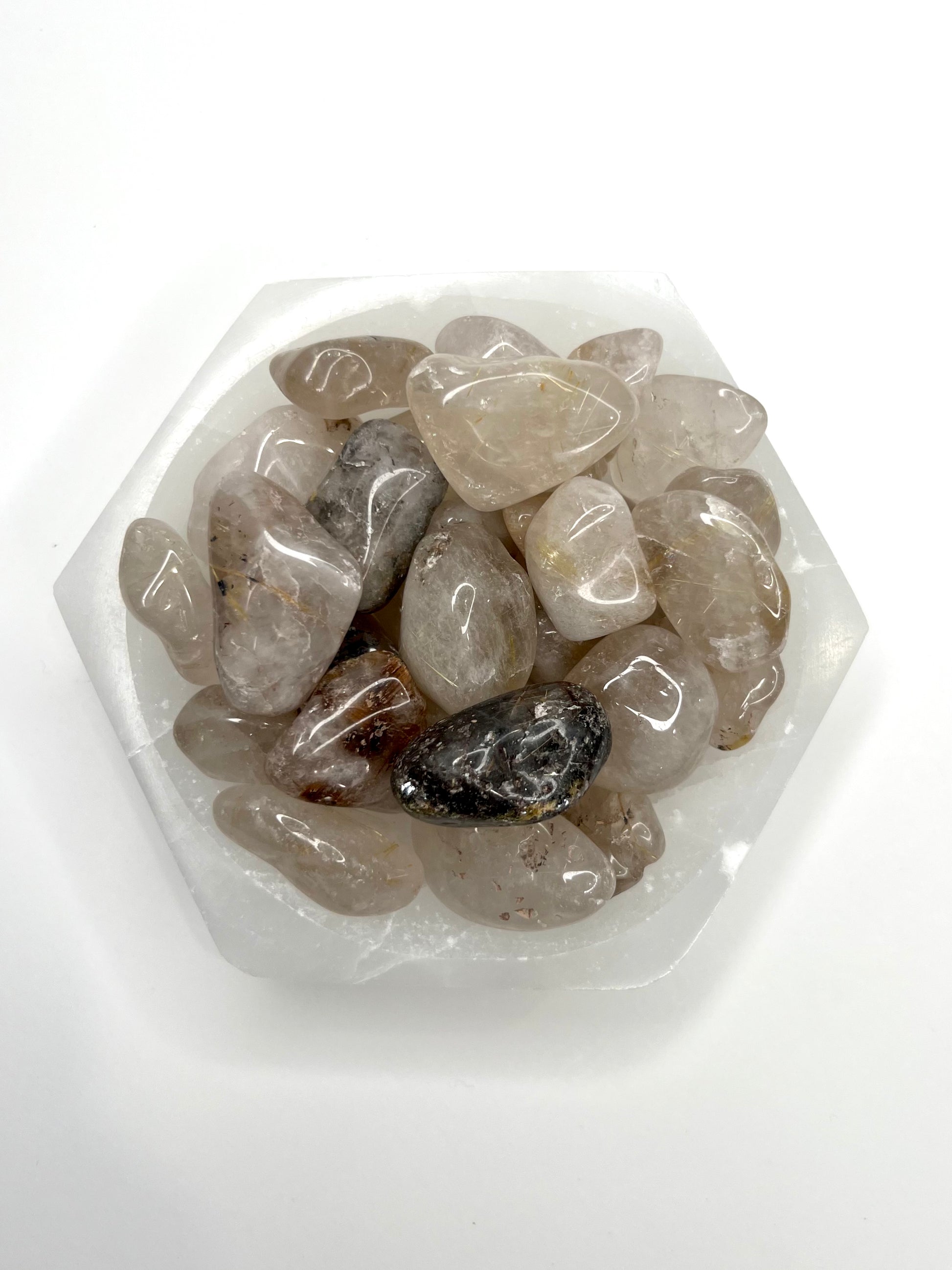 Quartz // Rutilated // Tumbled - SolRising The Rock Shop