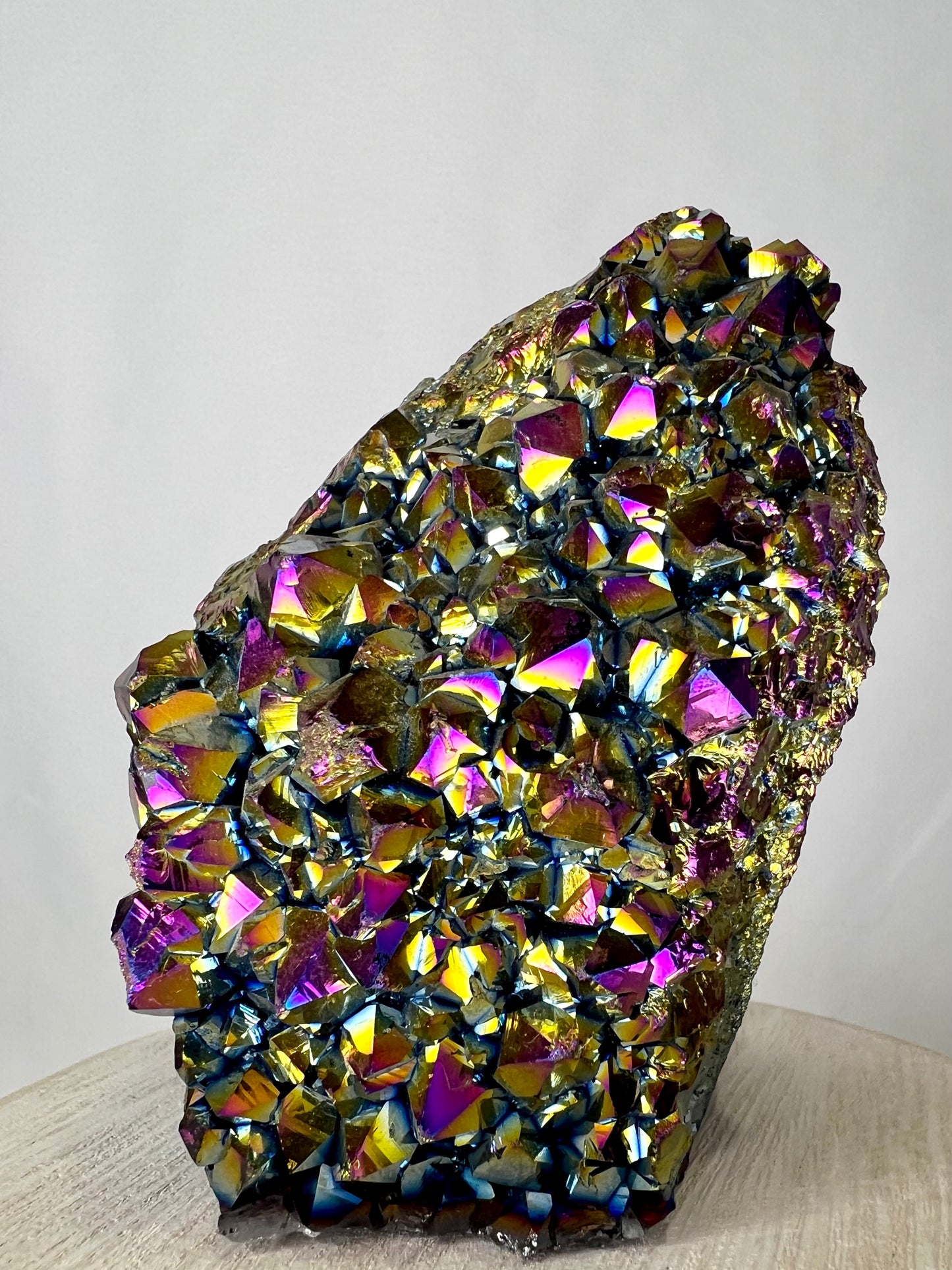 Titanium // Aura Quartz // Cluster - SolRising The Rock Shop