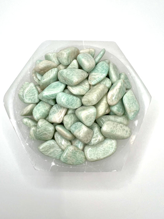 Amazonite // Indian // Tumbled - SolRising The Rock Shop