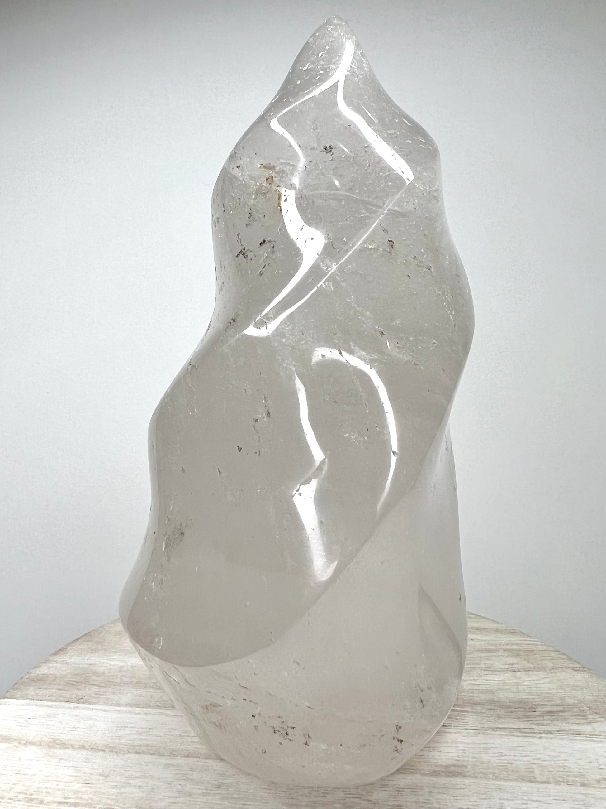 Quartz, Clear - Flame - SolRising The Rock Shop