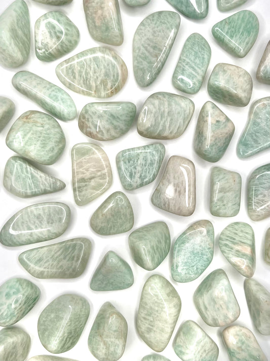 Amazonite // Indian // Tumbled - SolRising The Rock Shop