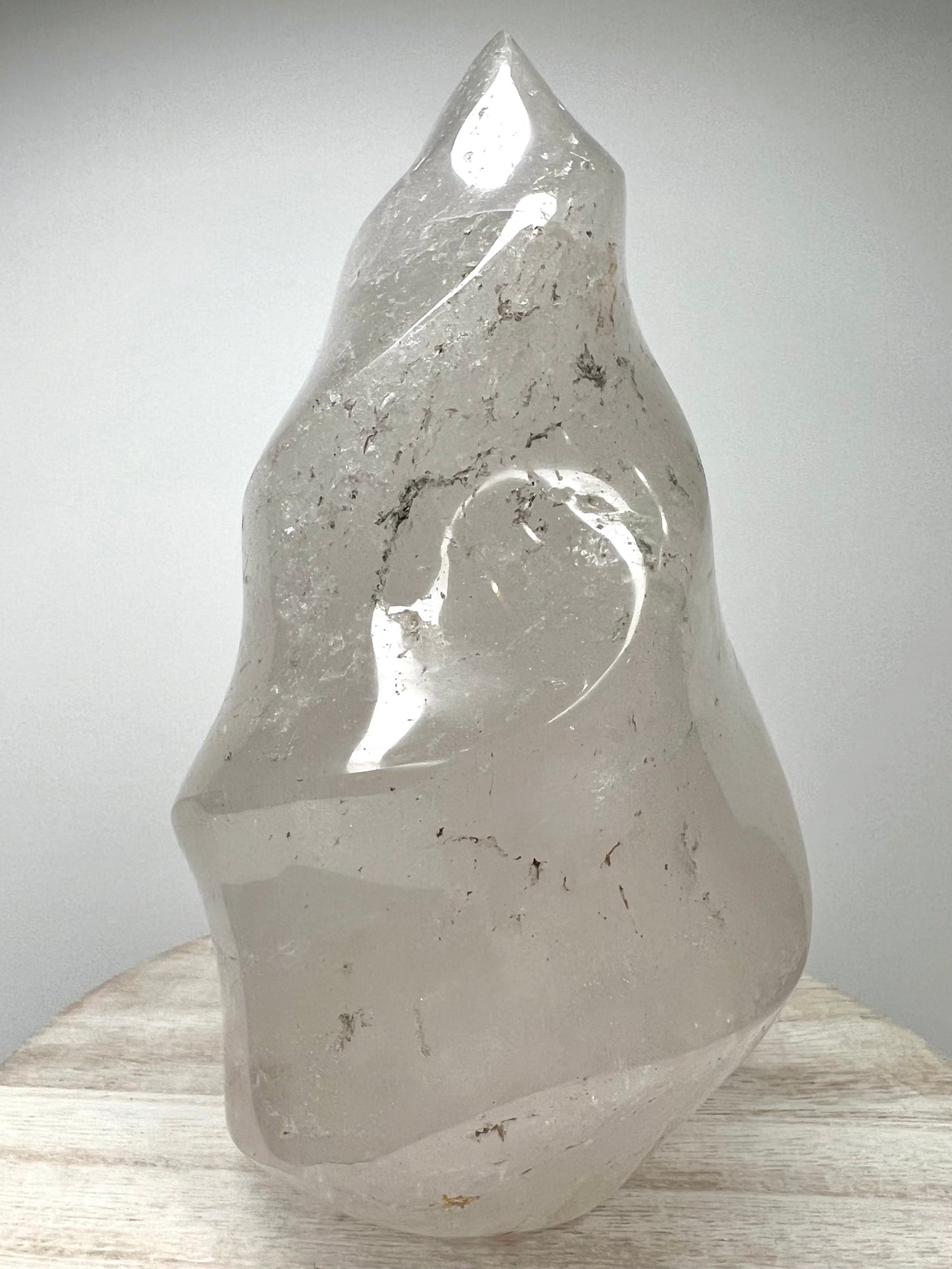 Quartz, Clear - Flame - SolRising The Rock Shop