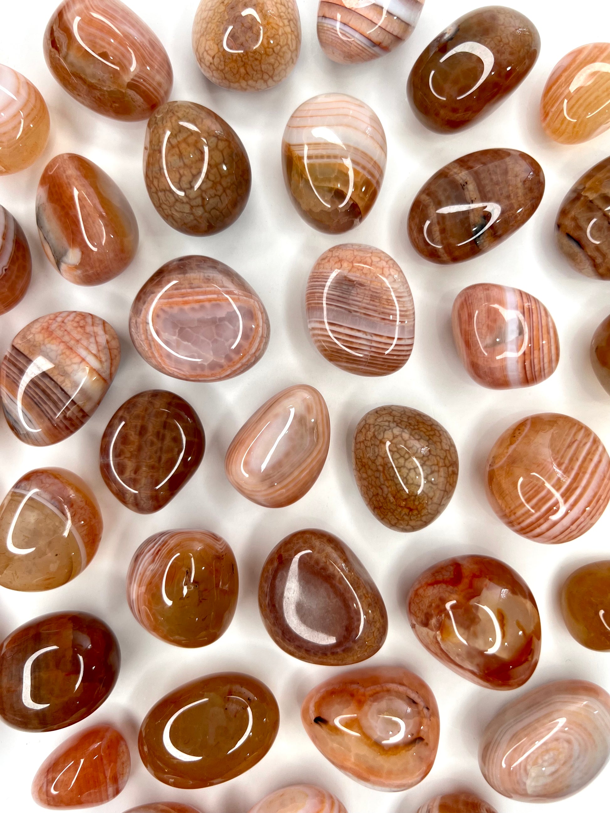 Fire Agate // Tumbled - SolRising The Rock Shop