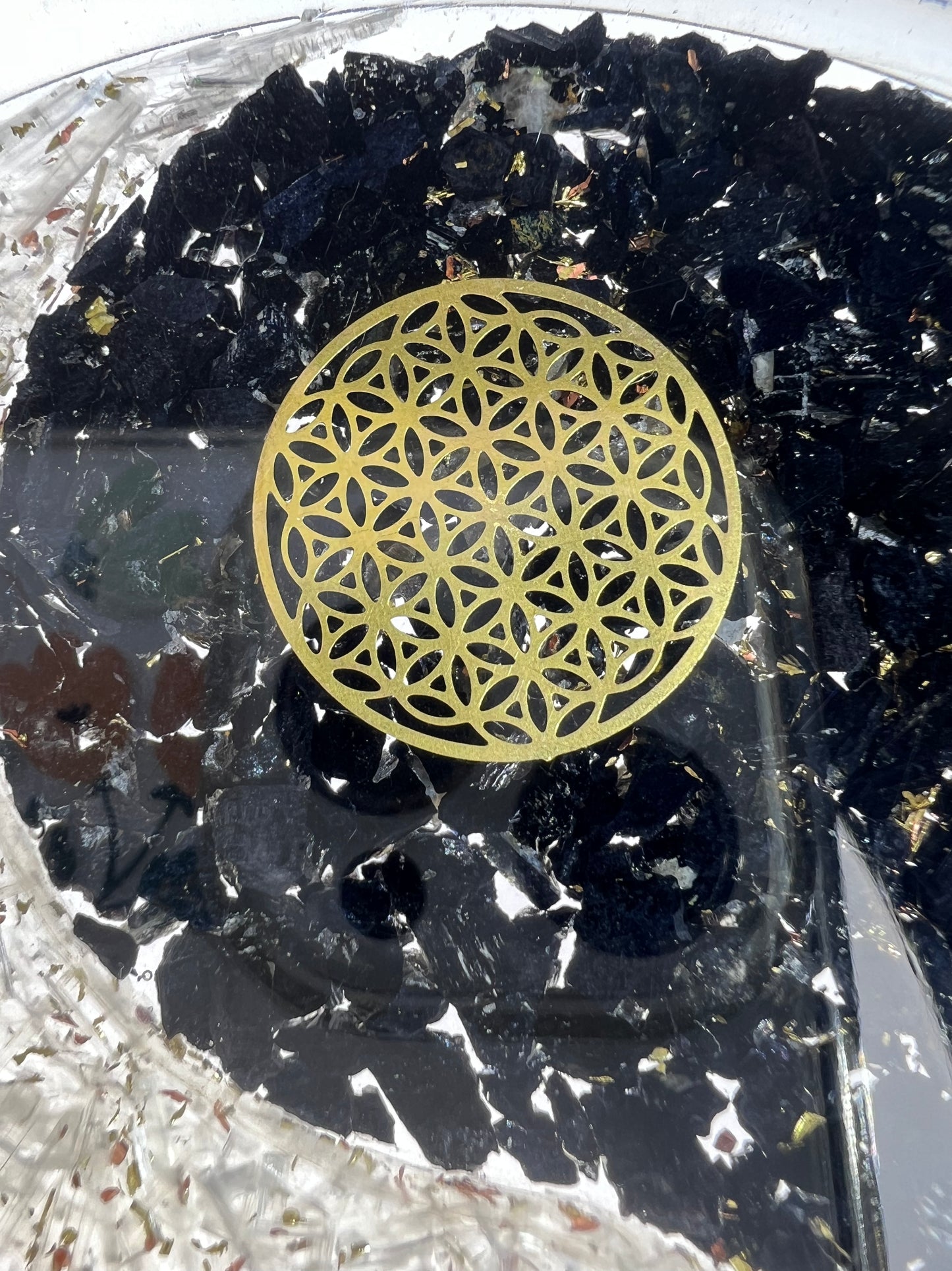 Orgonite // Yin Yang // Plate