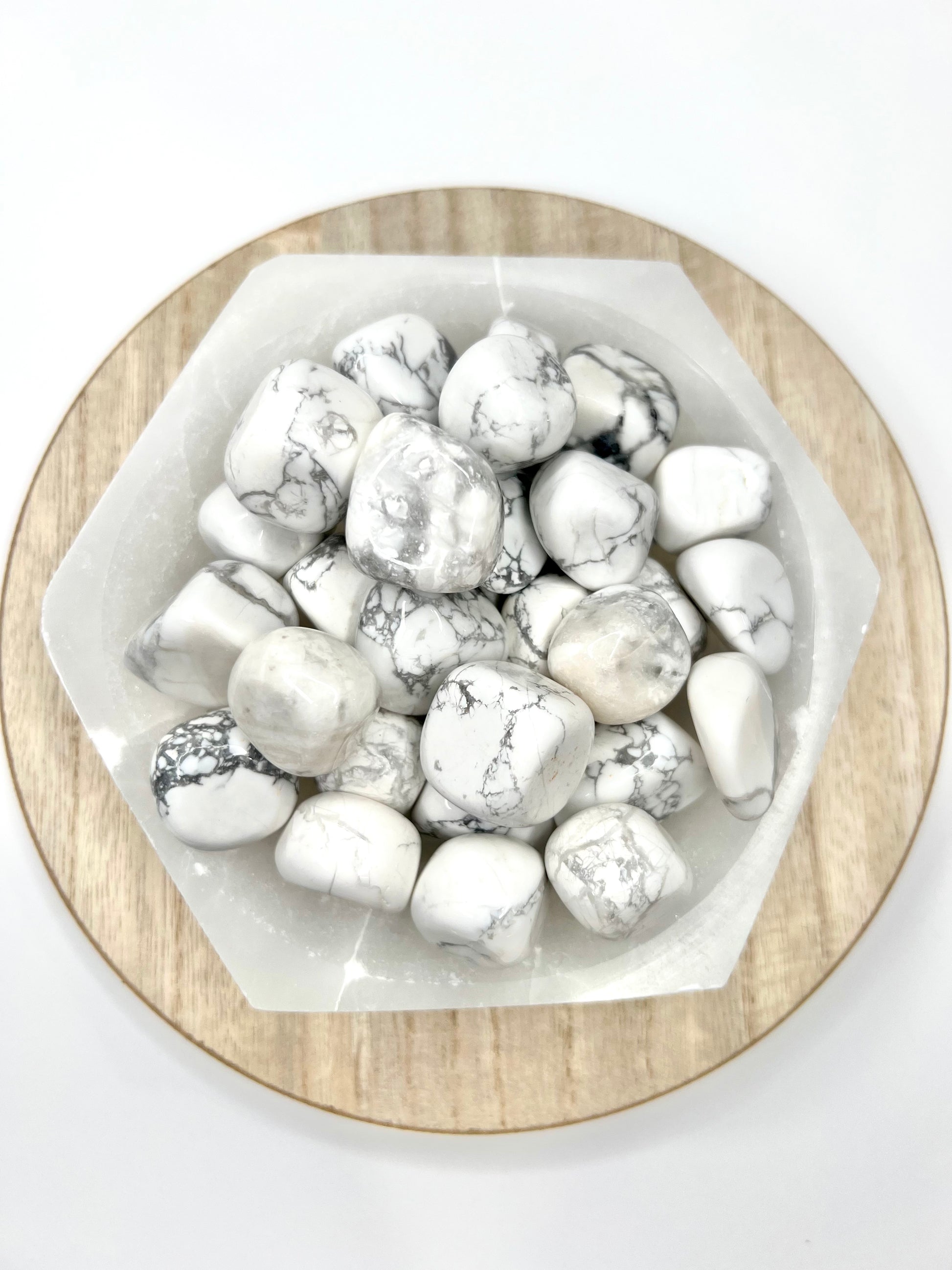 Howlite // Tumbled - SolRising The Rock Shop