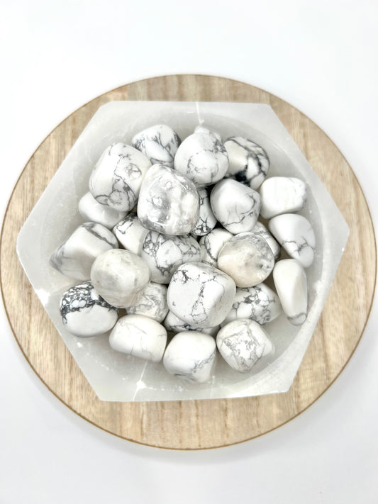 Howlite // Tumbled - SolRising The Rock Shop