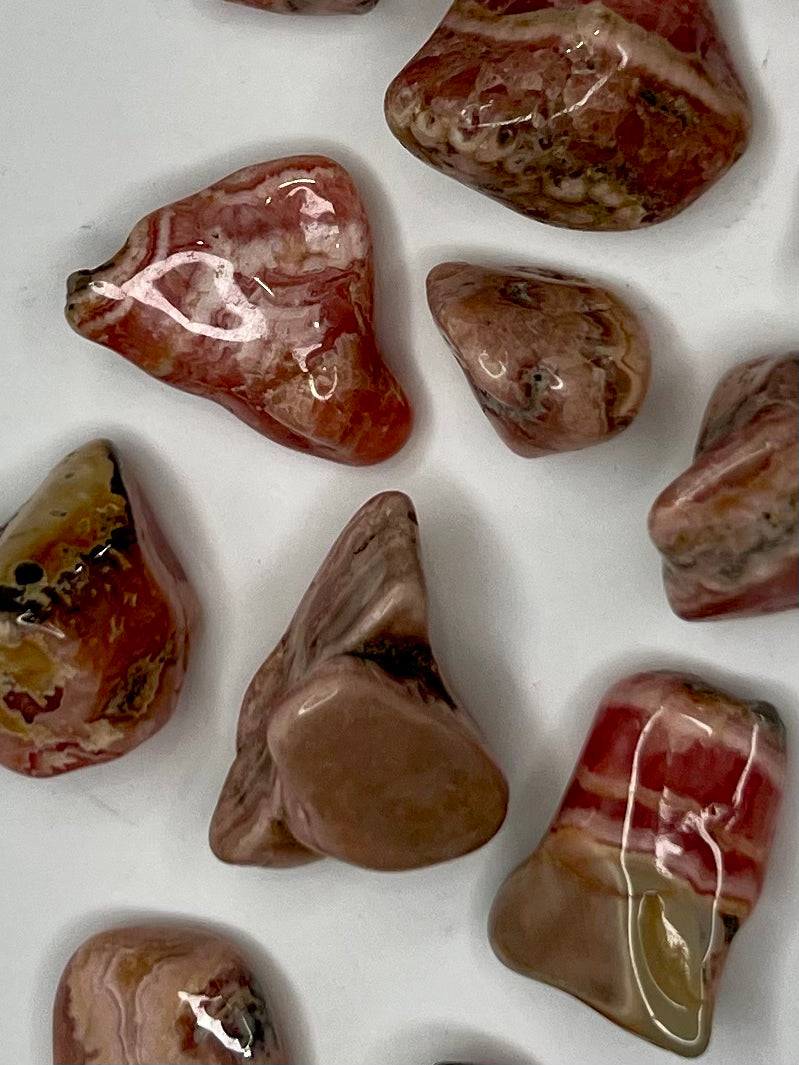 Rhodocrosite // Tumbled - SolRising The Rock Shop