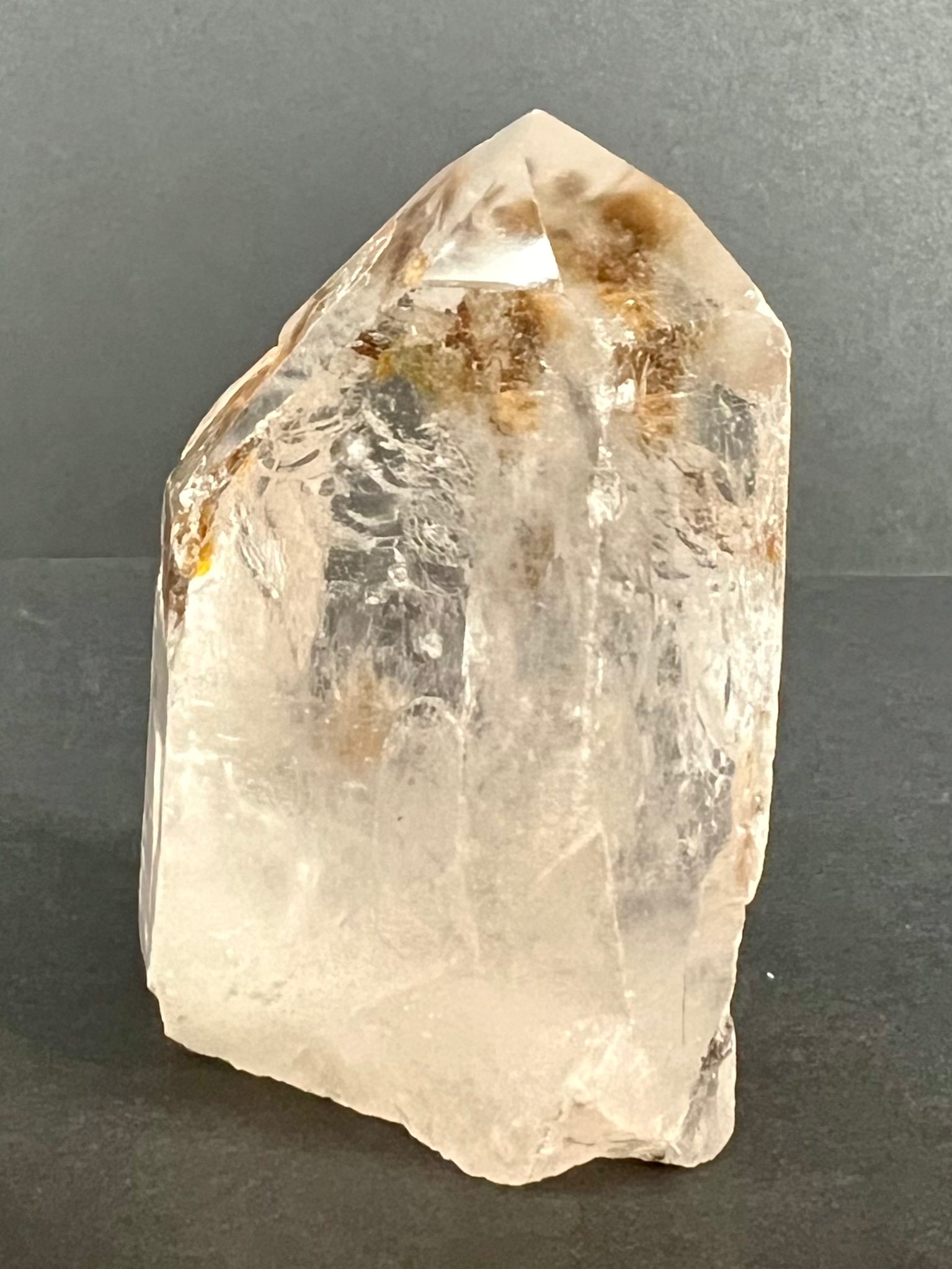Quartz // Clear // Polished Point - SolRising The Rock Shop