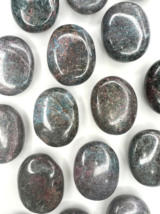 Ruby // Kyanite // Palm Stones - SolRising The Rock Shop