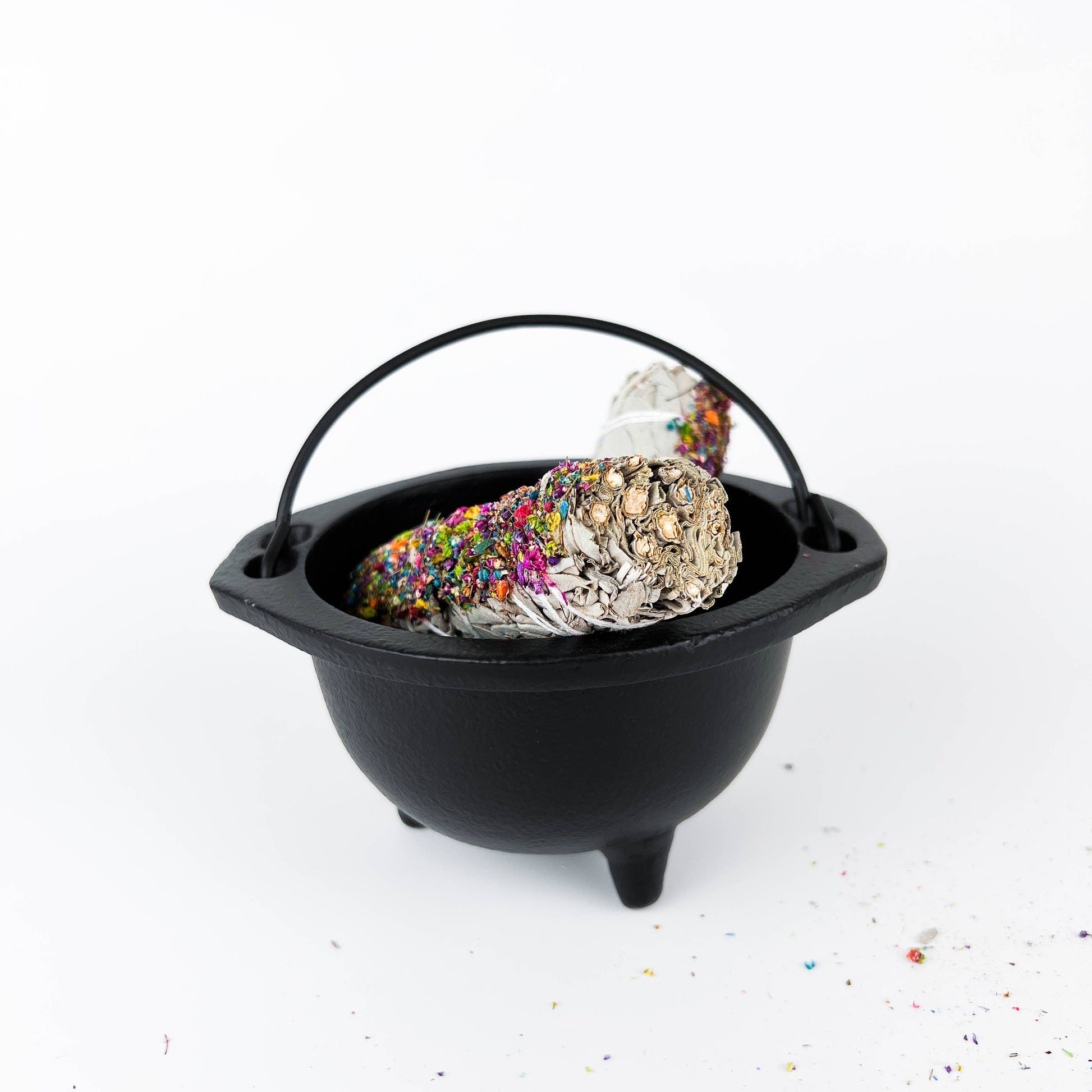 Cast Iron Cauldron 6"D - SolRising The Rock Shop