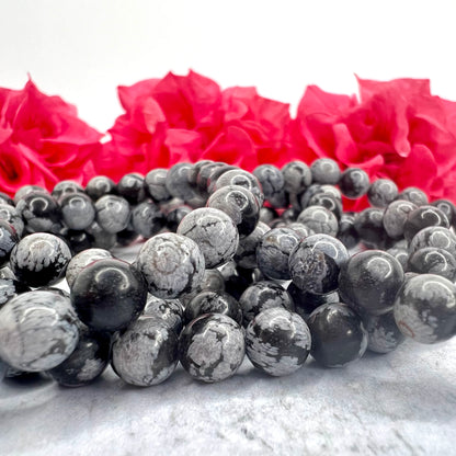 Snowflake Obsidian // 6mm // Bracelet