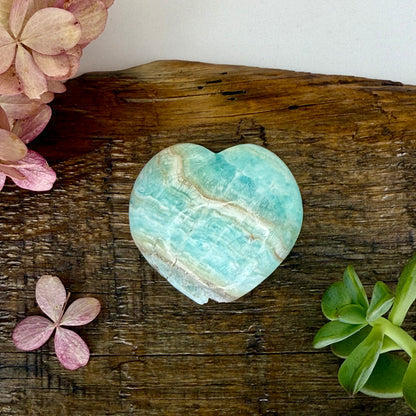 Aragonite // Blue // Heart