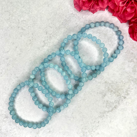 Aquamarine // 6mm // Bracelets