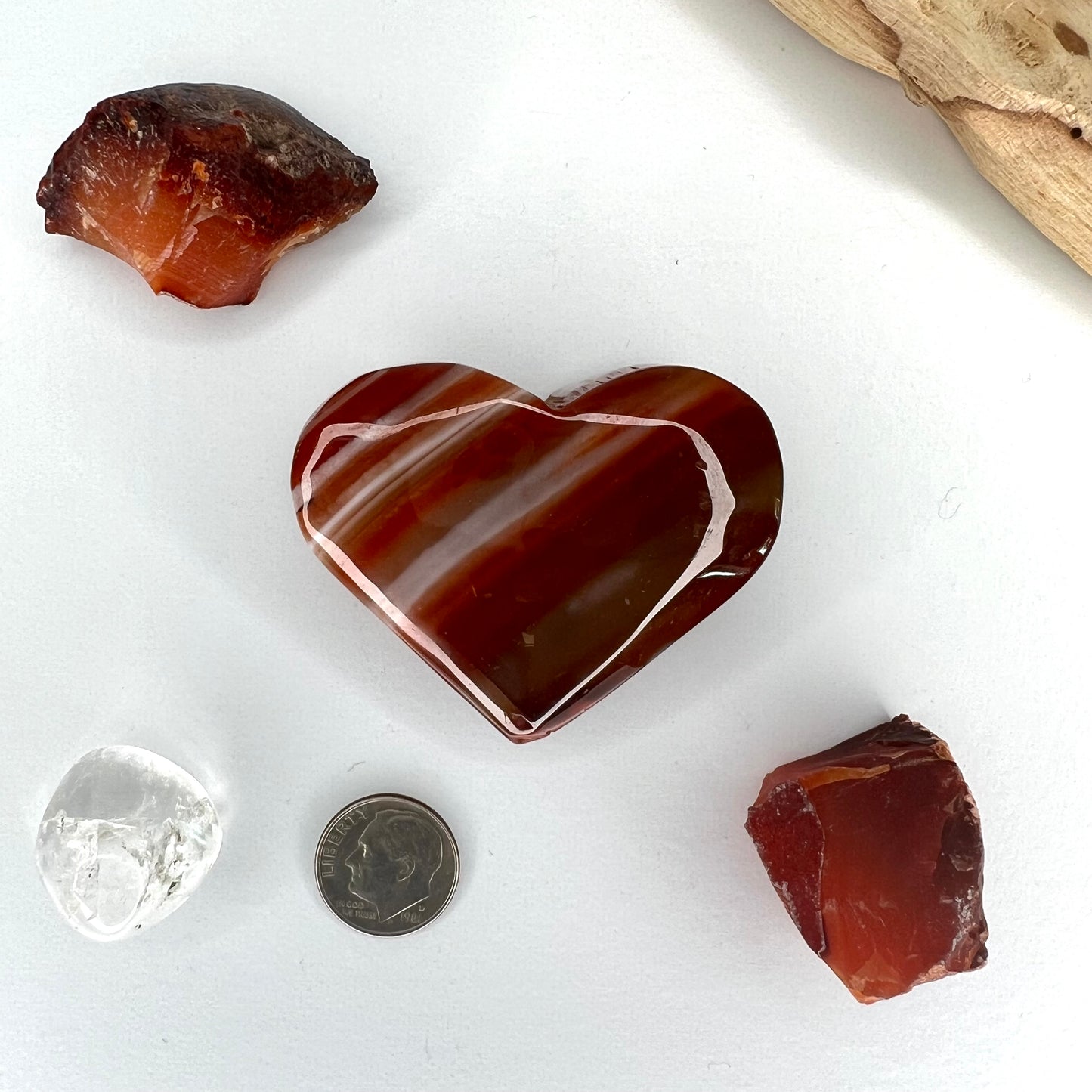 Carnelian // Banded // Heart