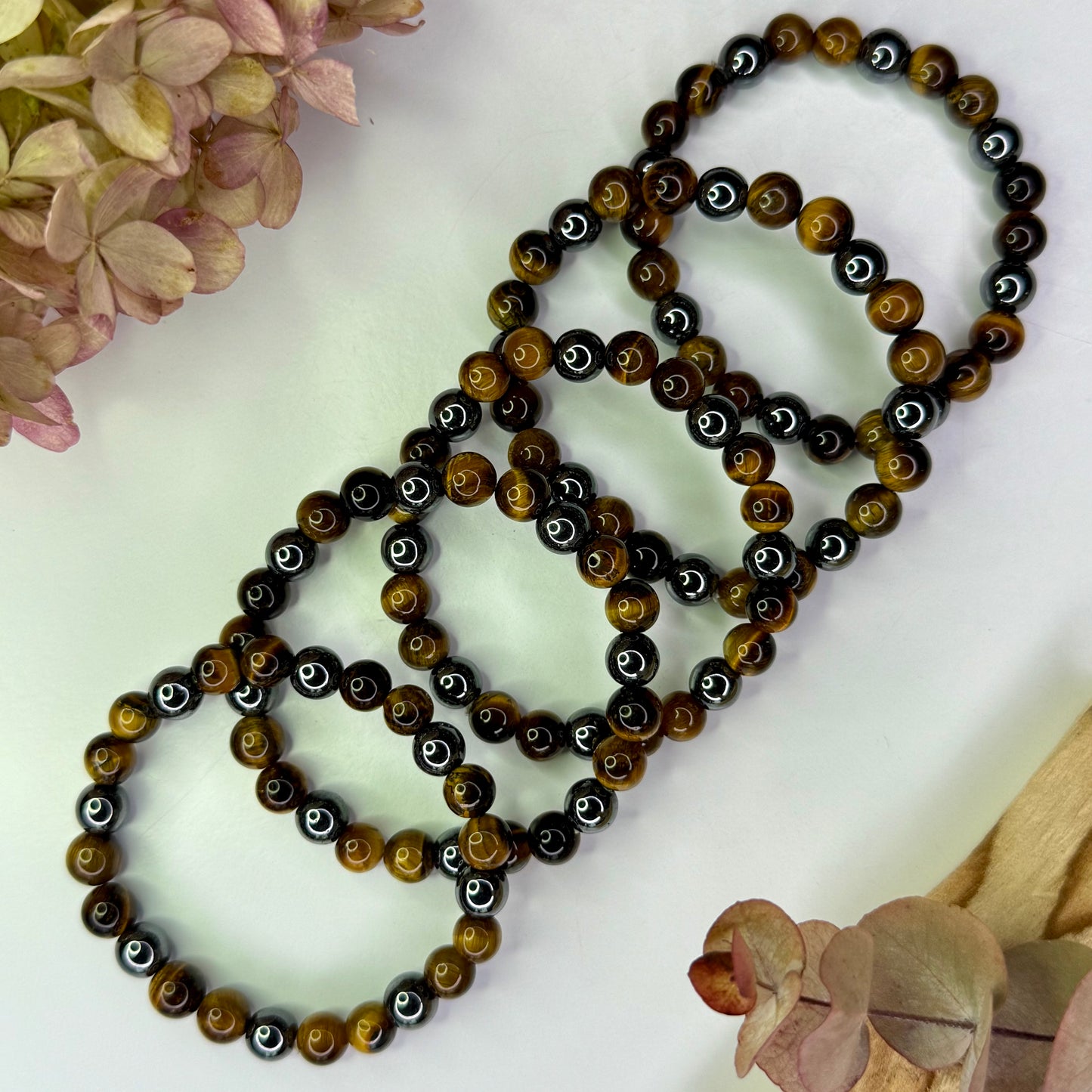 Tiger Eye // Hematite // 8mm // Bracelet