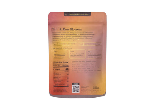 Tantric Rose Blossom Cacao // Organic Ceremonial Chocolate // 1/2 lb