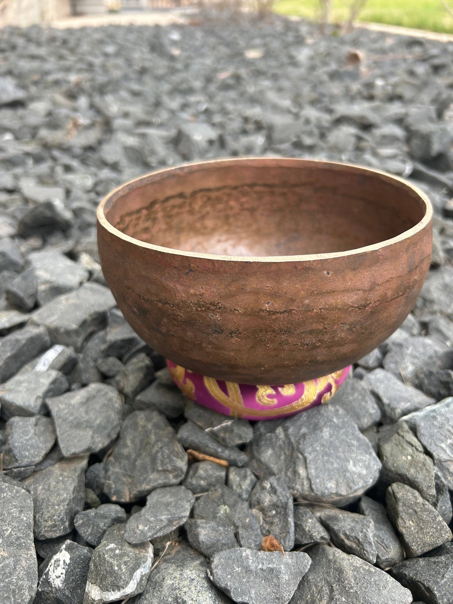 AfterGlow Twice Fired Bronze // Singing Bowl // 6.25"