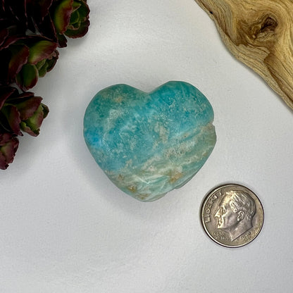 Aragonite // Blue // Heart