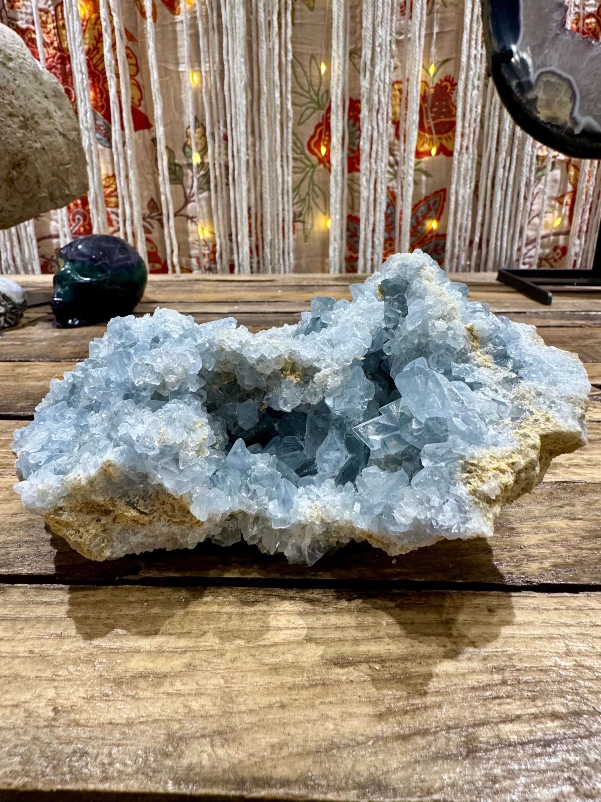 Celestite // Cluster - SolRising The Rock Shop
