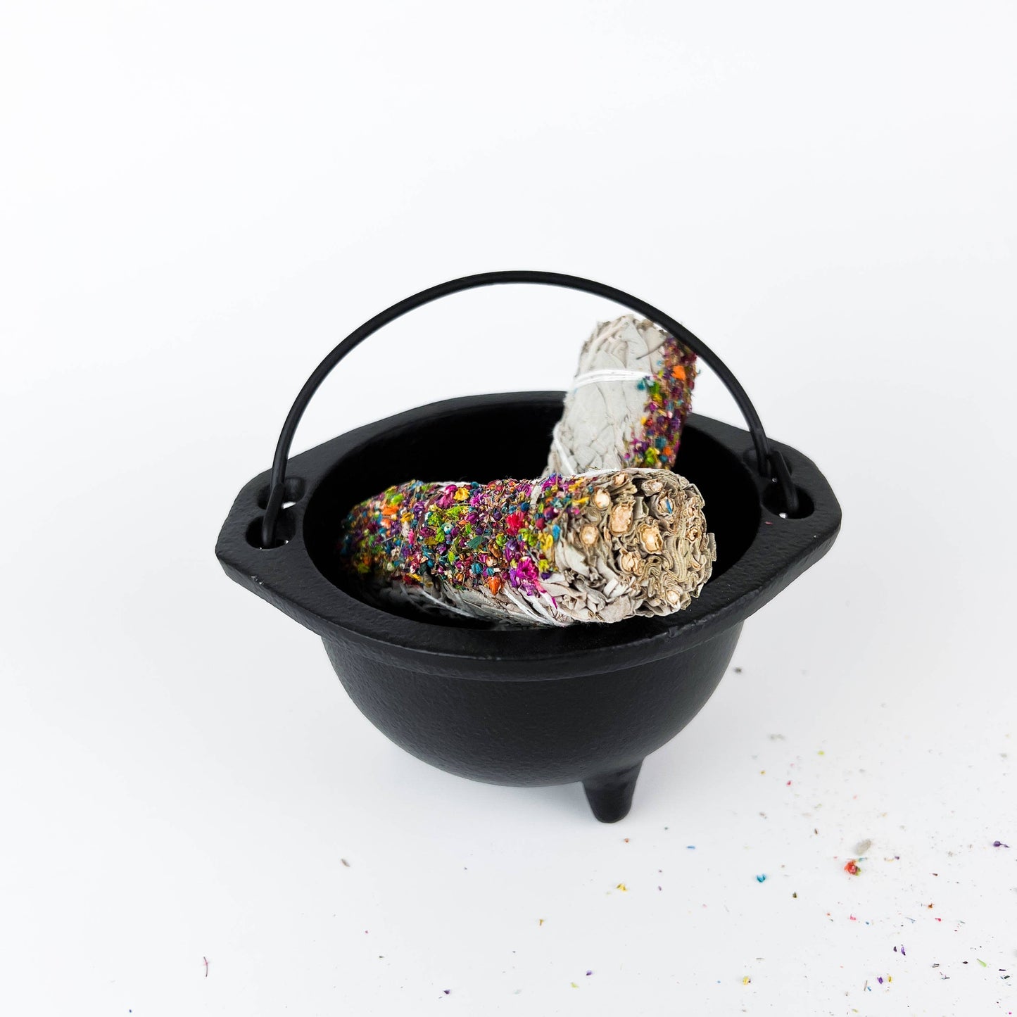 Cast Iron Cauldron 6"D - SolRising The Rock Shop