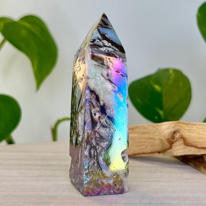 Sphalerite // Angel Aura // Druzy // Tower