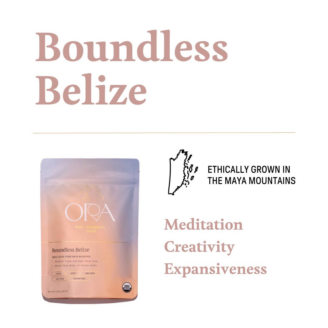 Boundless Belize 100% Cacao // Organic Ceremonial Chocolate // 1/2 lb