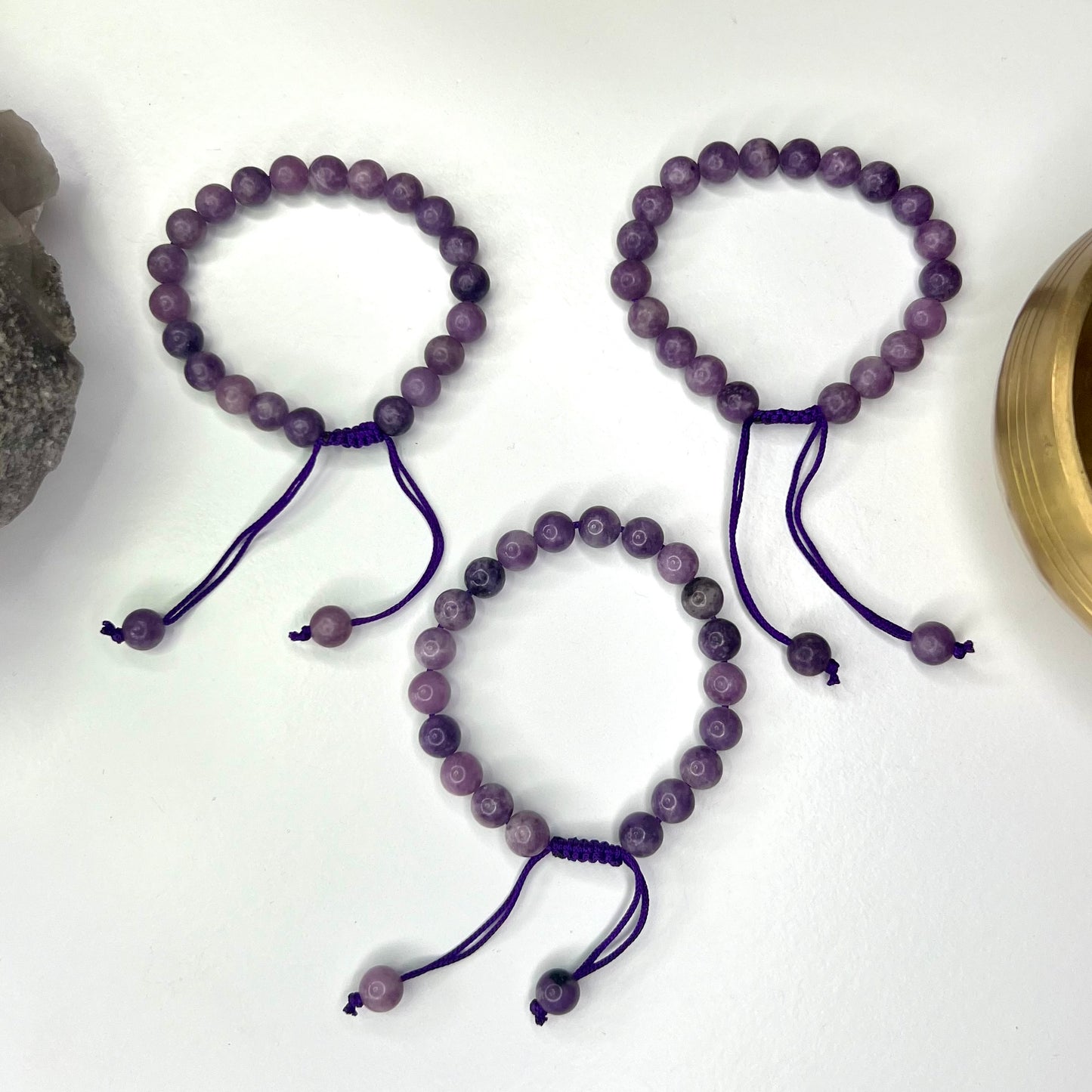 Lepidolite // Adjustable // 8mm // Bracelet