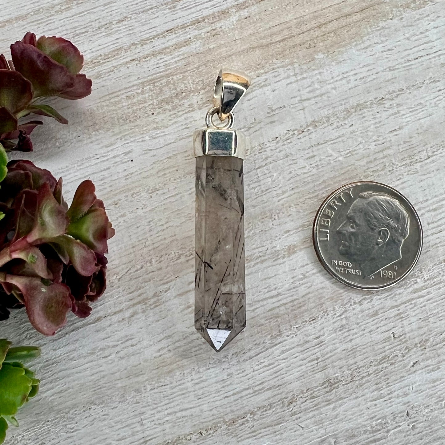 Quartz // Rutilated // Point // Pendant