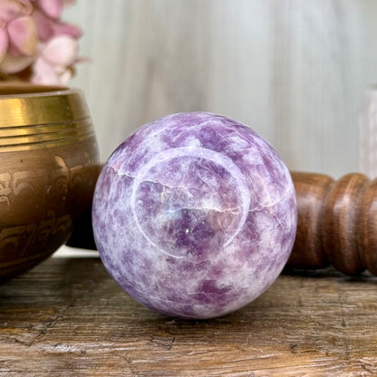 Lepidolite // Sphere