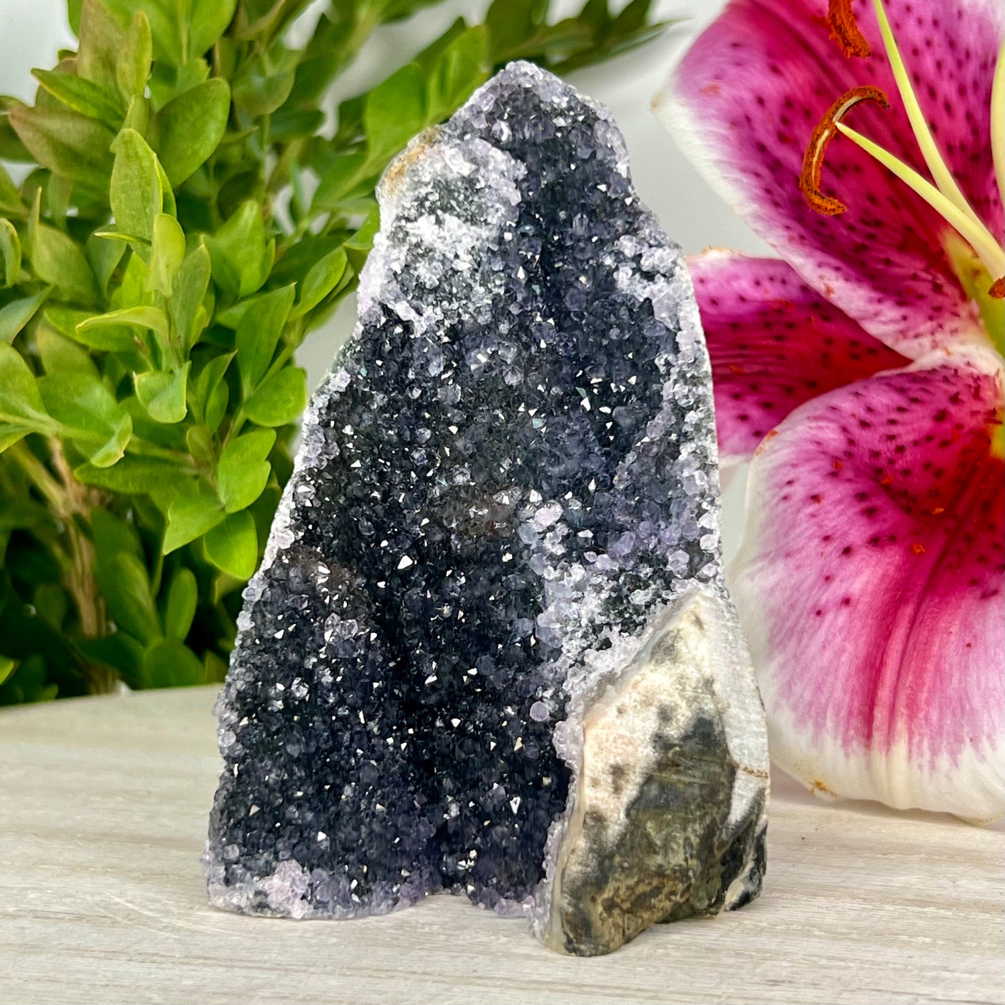 Amethyst // Black // Druzy with Base