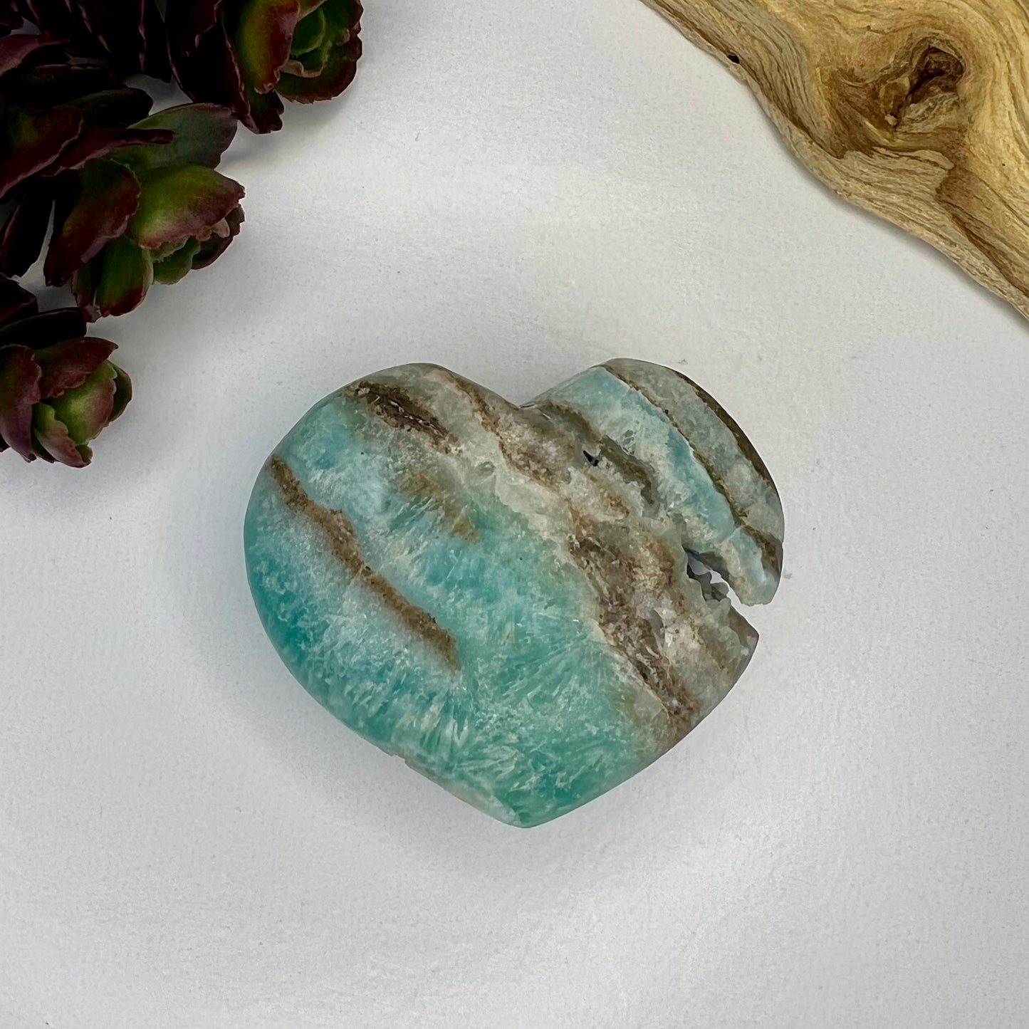 Aragonite // Blue // Heart