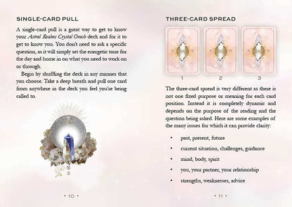 Astral Realms Crystal Oracle by Leah Shoman: Flashcards; 128 pages / English - SolRising The Rock Shop