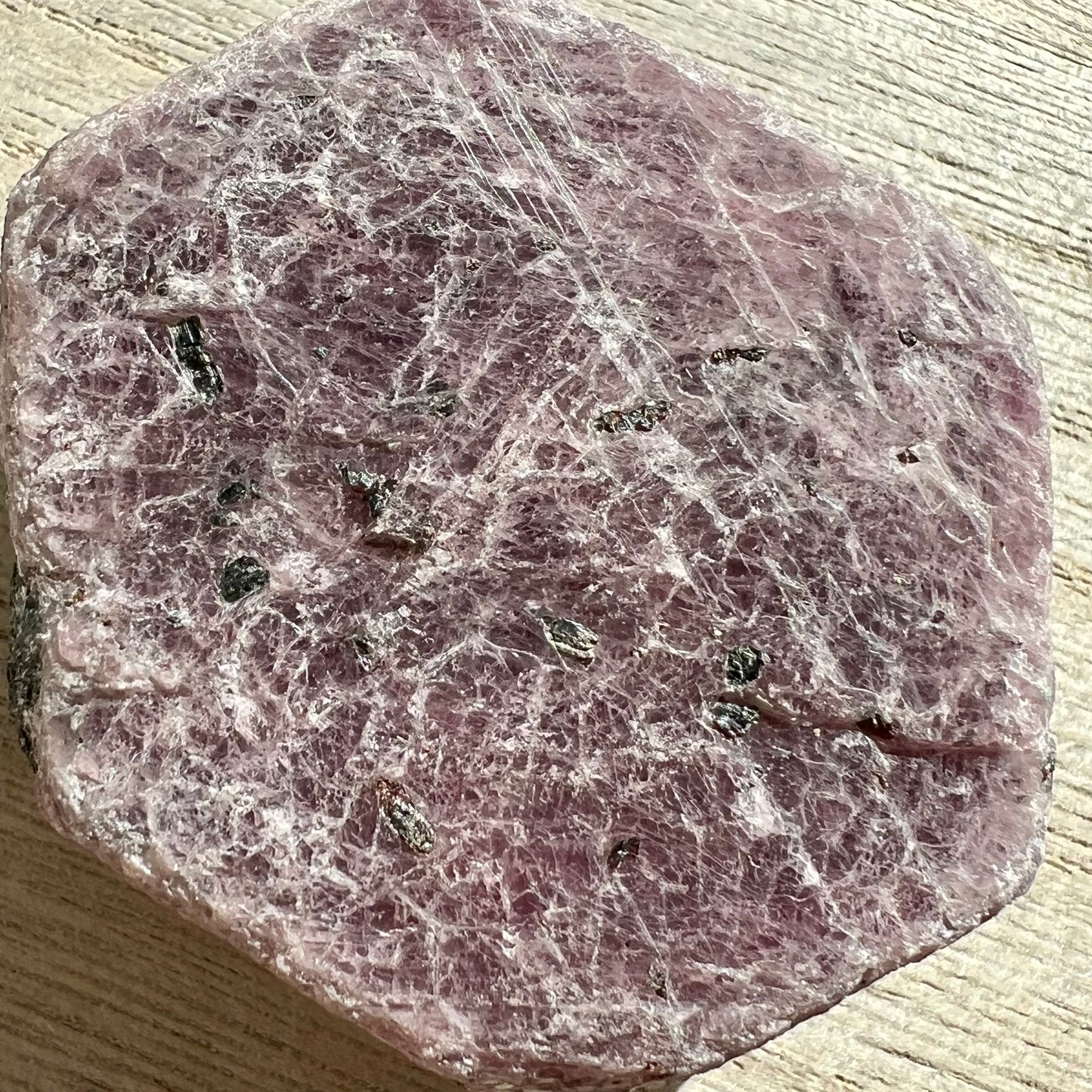 Ruby - Raw Hexagon Corundum w/ Record Keepers