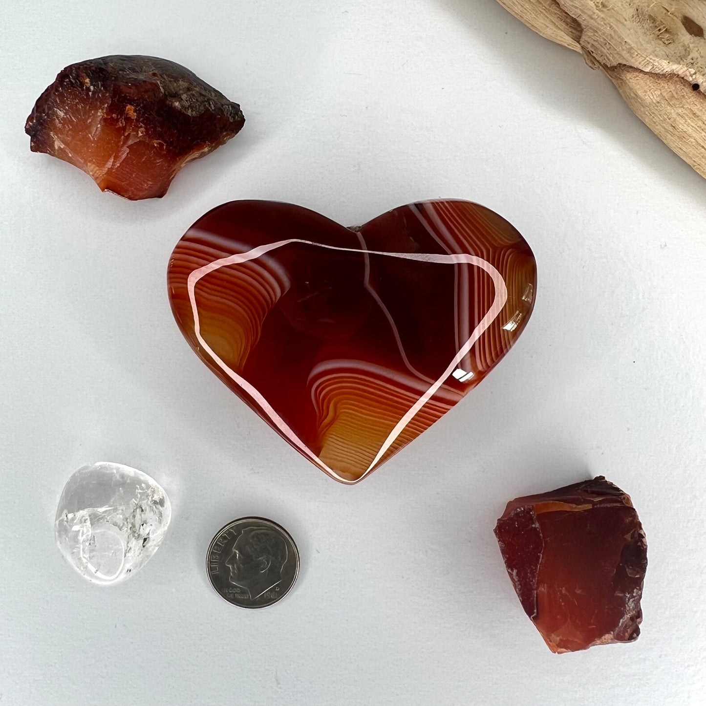 Carnelian // Banded // Heart