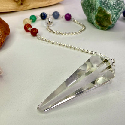 Clear Quartz // Chakra // Pendulum // Accessory