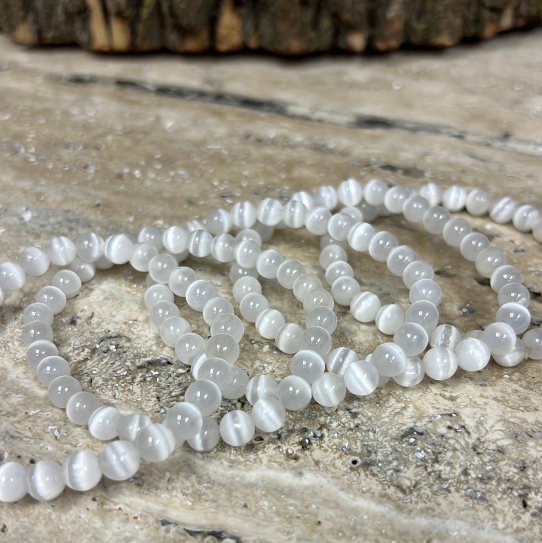 Selenite // 6mm // Bracelet